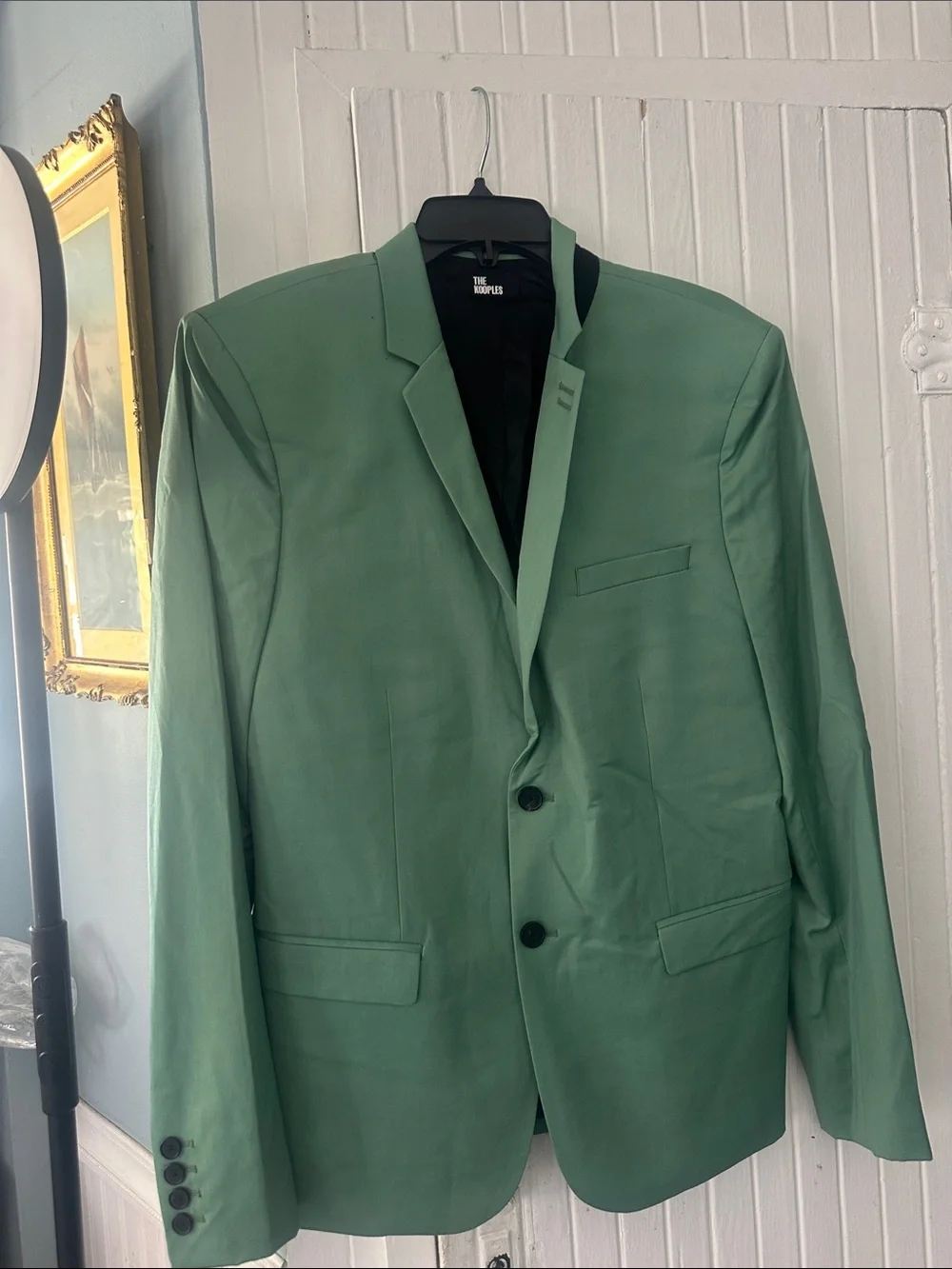 💜#56 BNWT The Kooples Mint Green Single-Breasted Blazer Retail $495